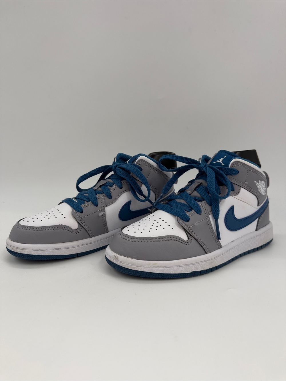 Air Jordan 1 Mid PS "Cement True Blue" (Style Code: DQ8424-014) Size 13.5 C - Picture 9 of 16